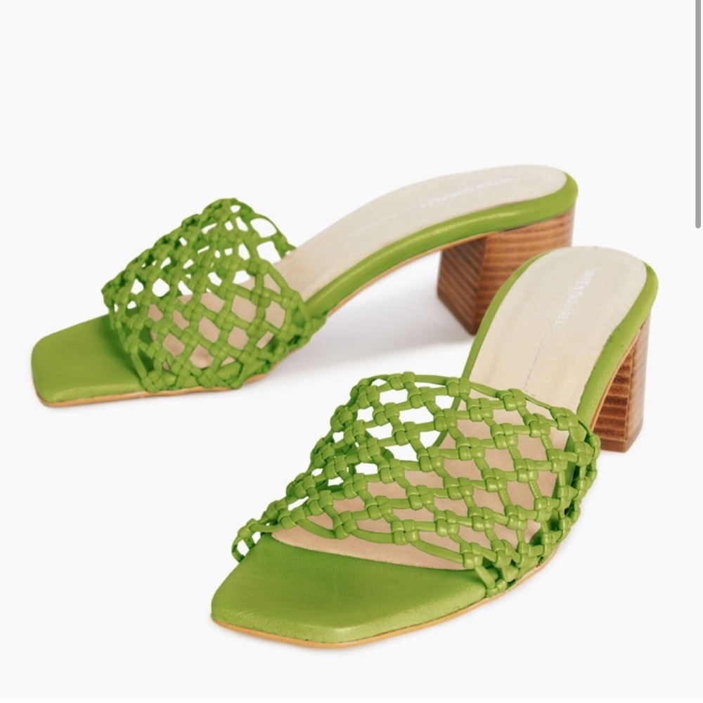 Intentionally Blank Green Selda Sandals
